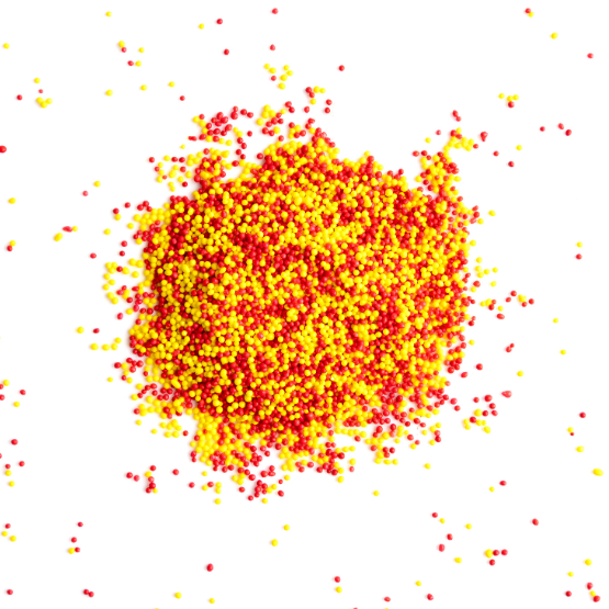 Red & yellow nonpareils